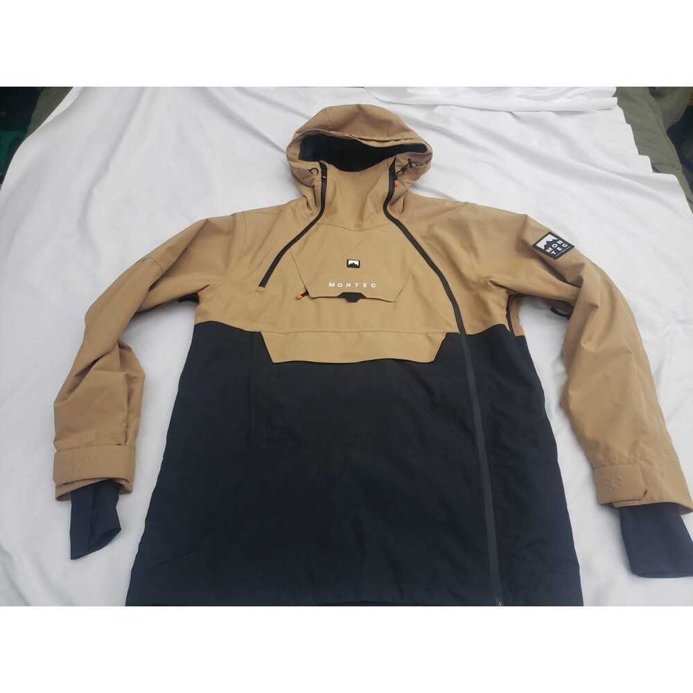 Montec Doom Men's XL Gold Black Insulated Ski Snowboard Jacket Full Zip